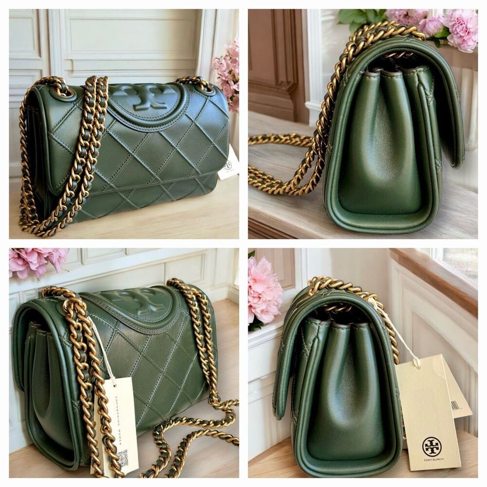 🚫SOLD🚫Tory Burch Soft Fleming Convertible Shoulder Bag in Sycamore (Green) - Picture 5 of 17